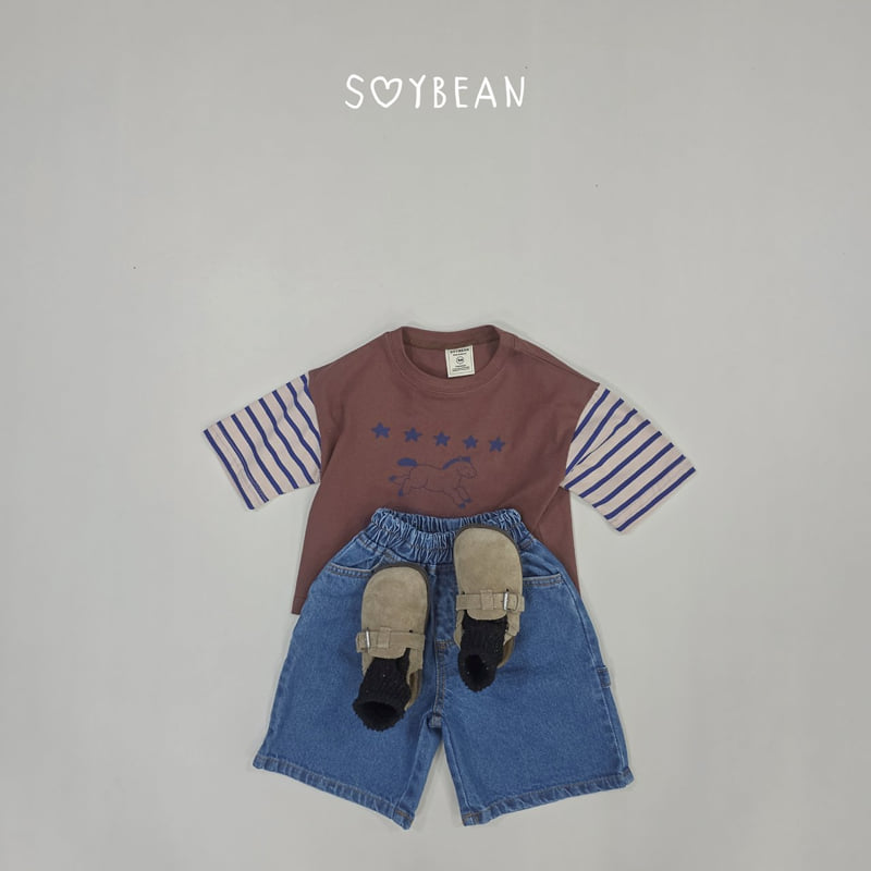Soybean - Korean Children Fashion - #Kfashion4kids - Denim Bermuda Pants - 8