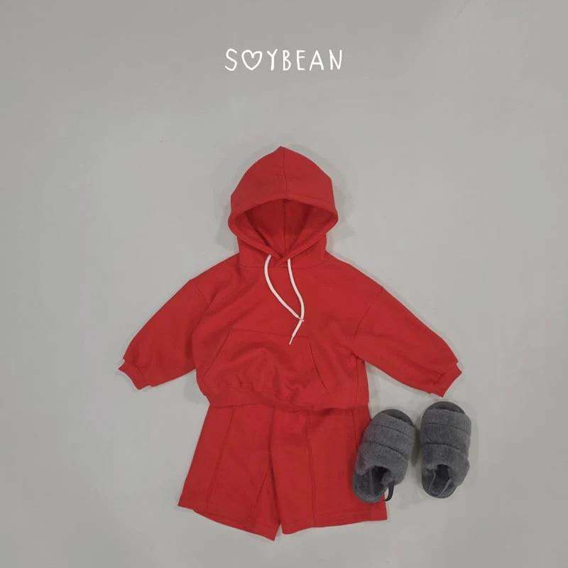 Soybean - Korean Children Fashion - #Kfashion4kids - Hooded Bermuda Top and Bottom Set - 7