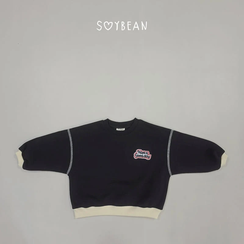 Soybean - Korean Children Fashion - #Kfashion4kids - Good Day Color Block Sweatshirt - 8