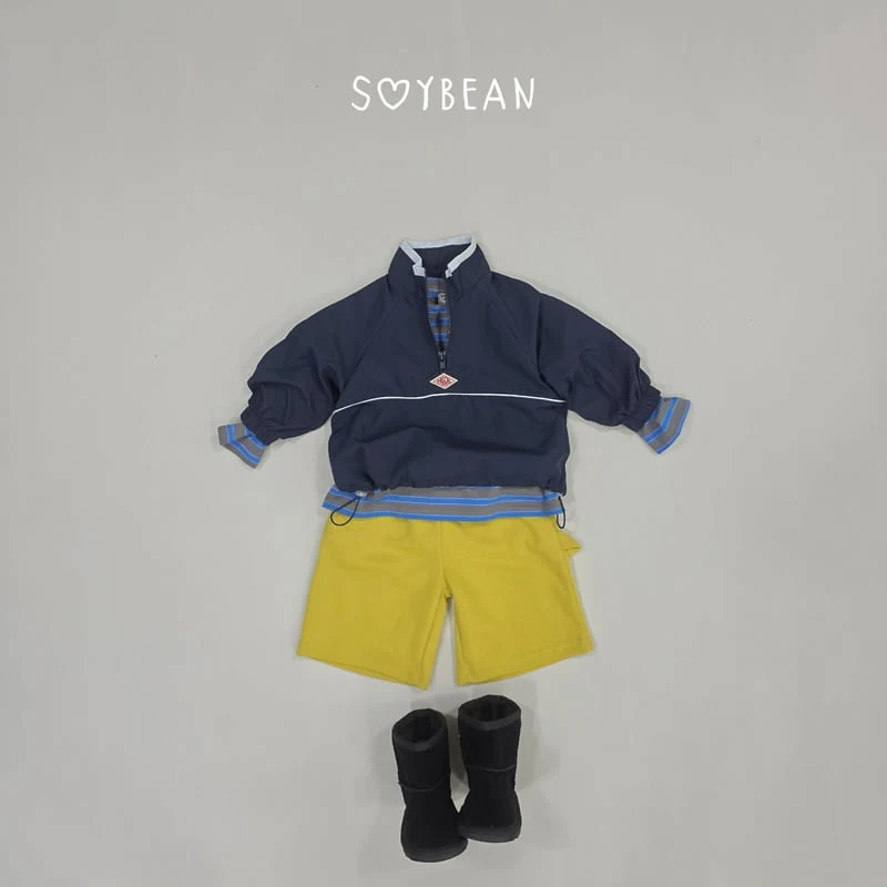 Soybean - Korean Children Fashion - #kidzfashiontrend - Wind Half-Zip - 4