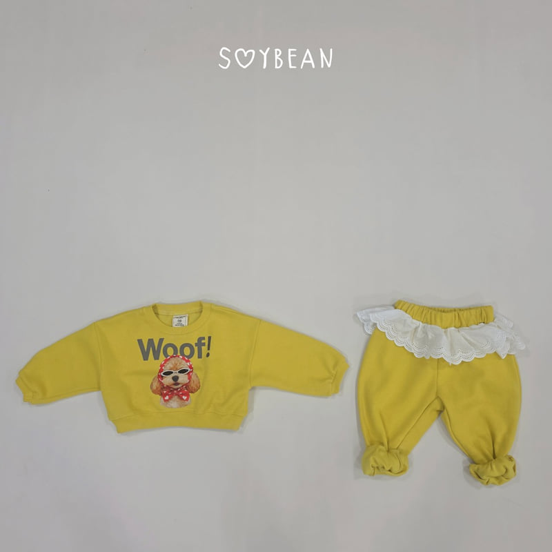 Soybean - Korean Children Fashion - #childofig - Mong Mong Frill Top and Bottom Set - 5