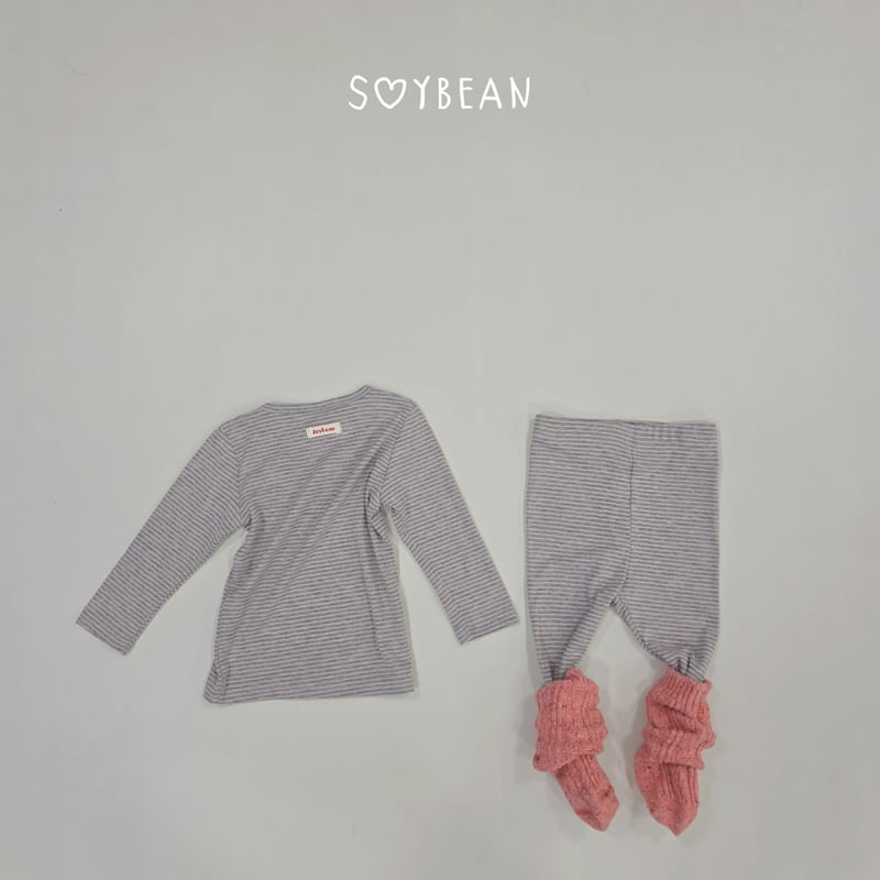 Soybean - Korean Children Fashion - #childofig - Striped Loungewear - 4