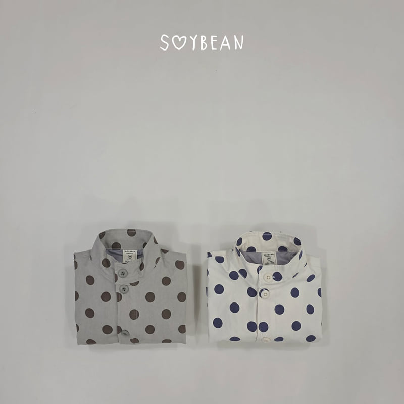 Soybean - Korean Children Fashion - #childofig - Loose Fit Dot Safari Jacket - 7