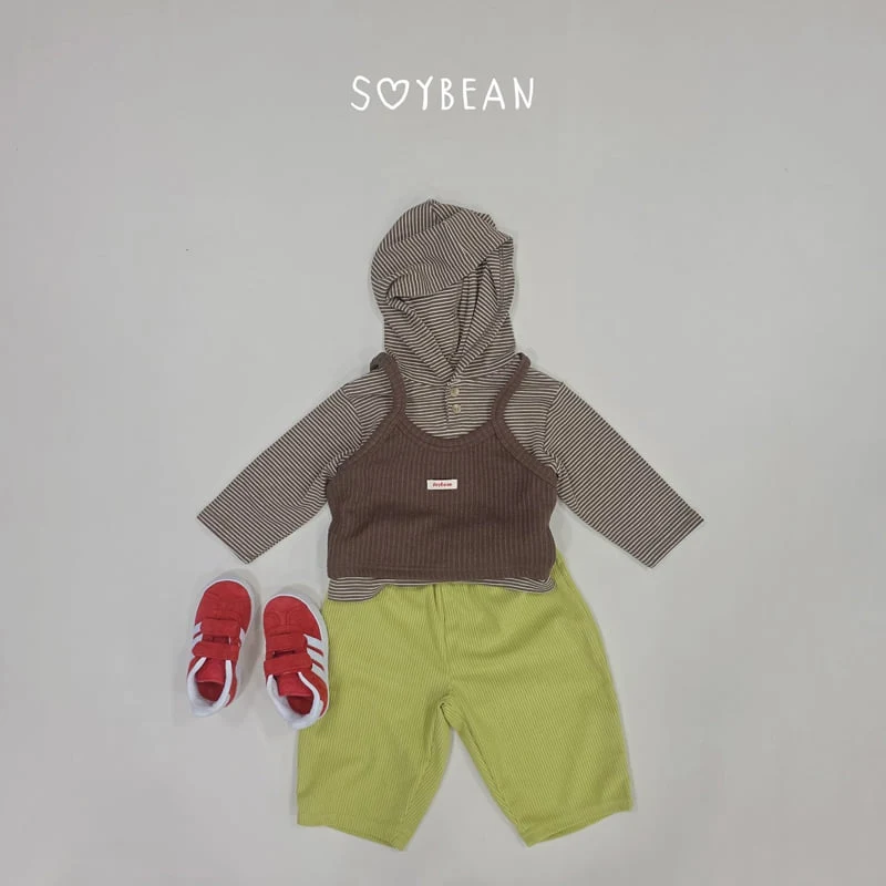 Soybean - Korean Children Fashion - #childofig - Striped Button Hoodie - 6