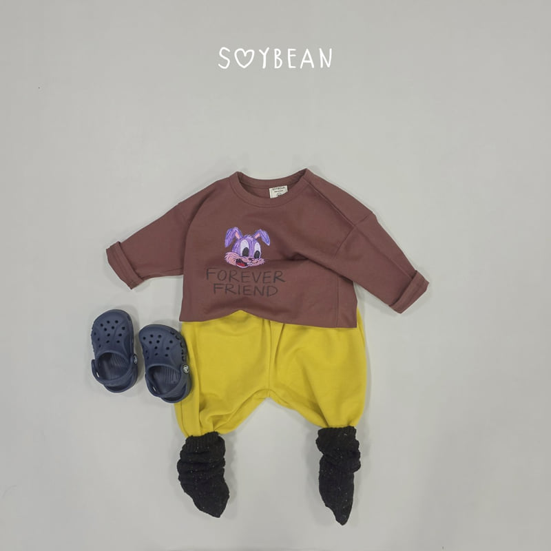 Soybean - Korean Children Fashion - #childofig - Bunny French Top and Bottom Set - 3