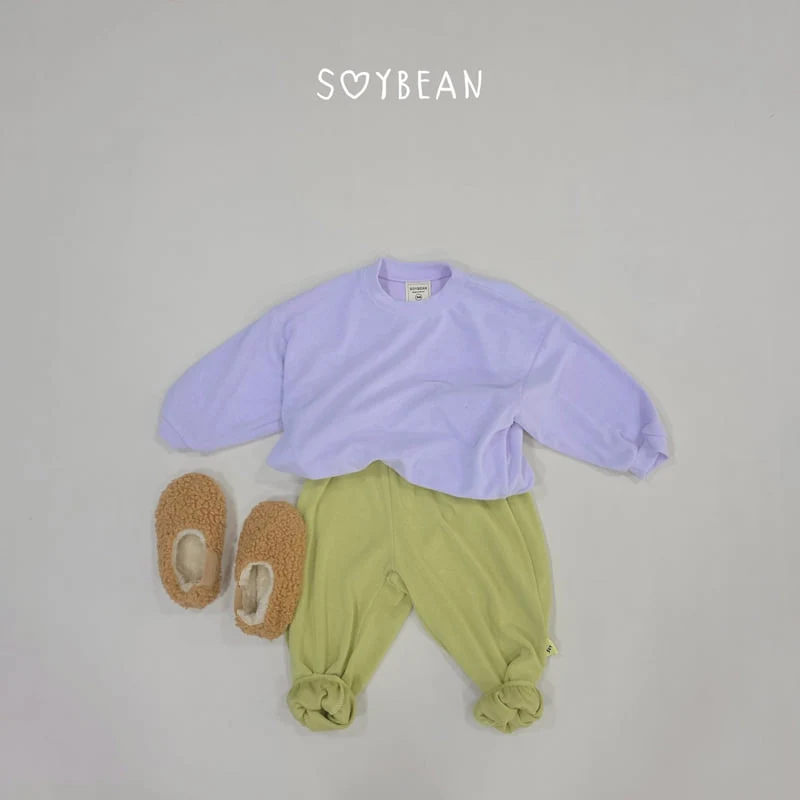 Soybean - Korean Children Fashion - #childofig - Soft Color Block Top and Bottom Set - 5