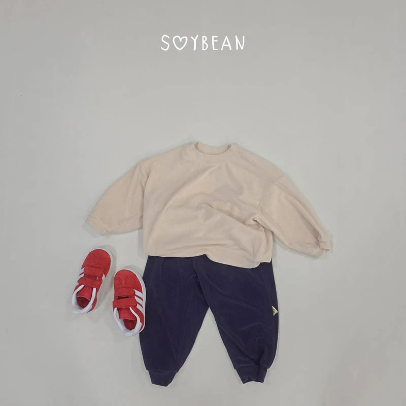 Soybean - Korean Children Fashion - #childofig - Soft Color Block Top and Bottom Set - 6