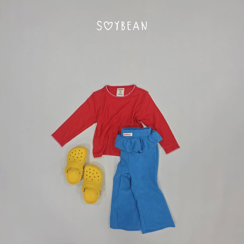Soybean - Korean Children Fashion - #childofig - Frill Flared Pants - 3