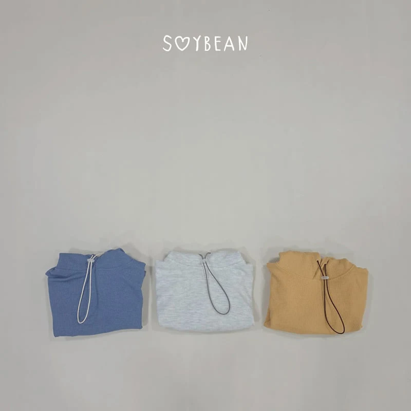 Soybean - Korean Children Fashion - #childofig - Waffle String Hooded Tee - 9