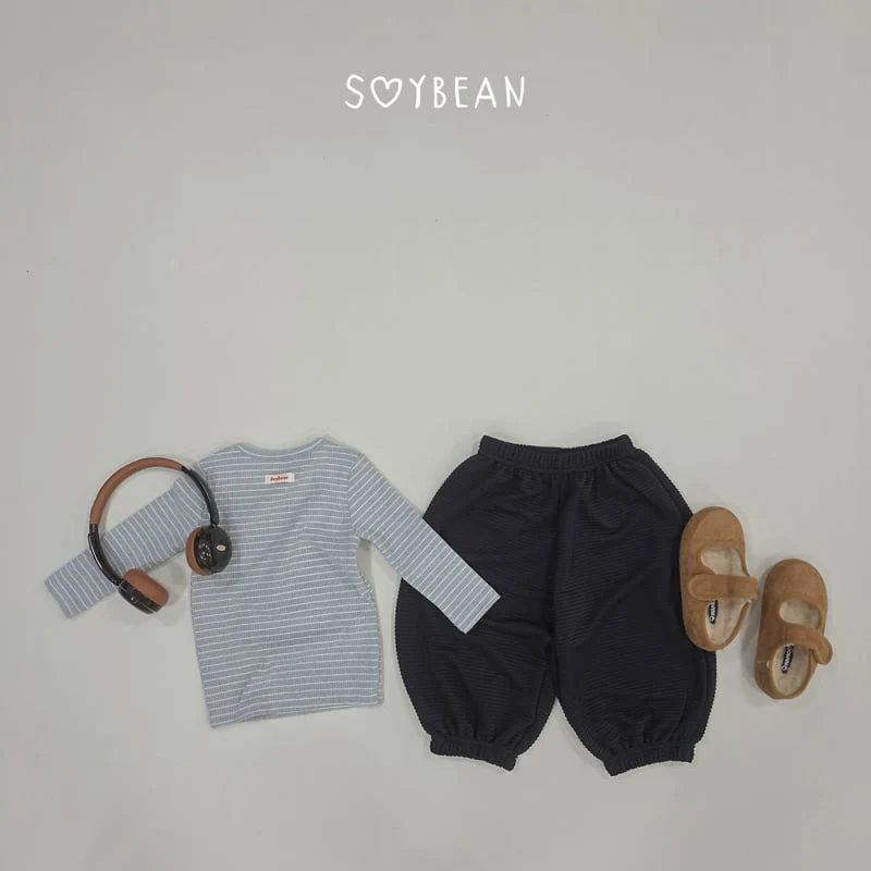 Soybean - Korean Children Fashion - #childofig - Jam Striped Top and Bottom Set - 9