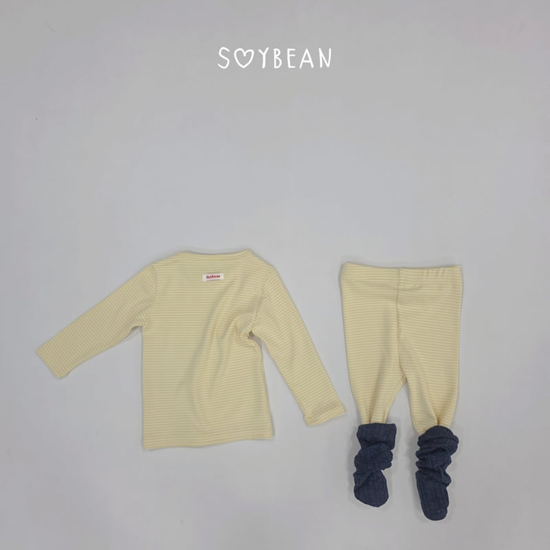 Soybean - Korean Children Fashion - #childrensboutique - Striped Loungewear - 5