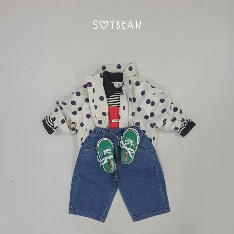 Soybean - Korean Children Fashion - #childrensboutique - Open Denim Pants - 5