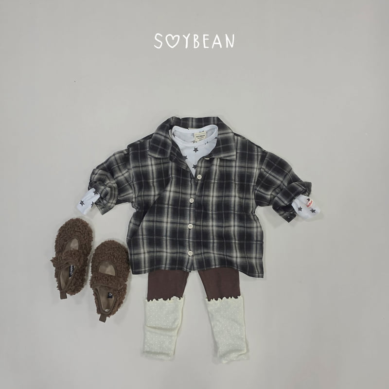 Soybean - Korean Children Fashion - #childrensboutique - Plaid Boxy Shirt - 3
