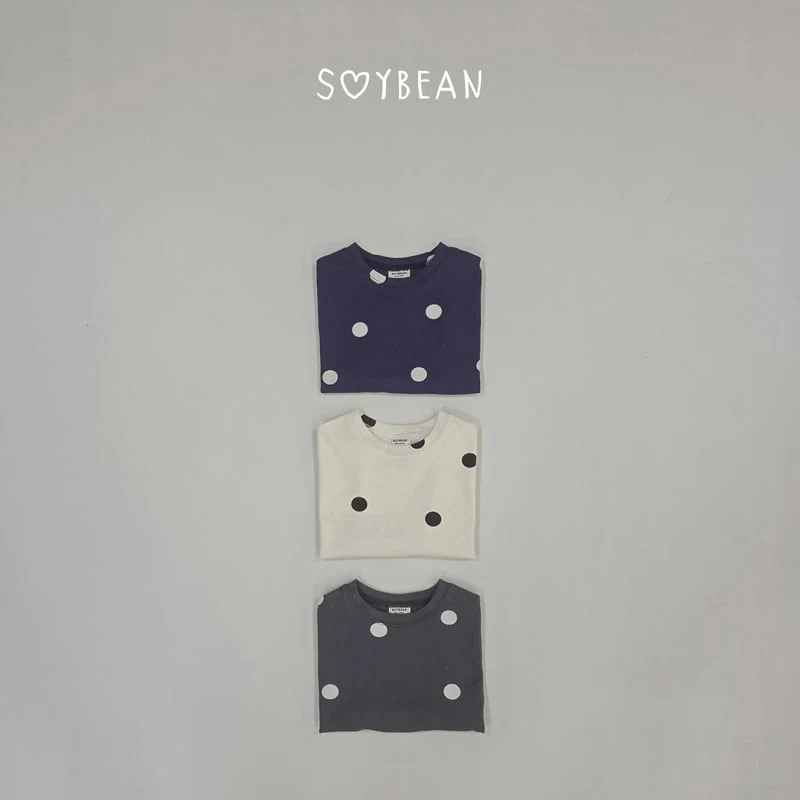 Soybean - Korean Children Fashion - #childrensboutique - Dot King Boxy Tee - 7