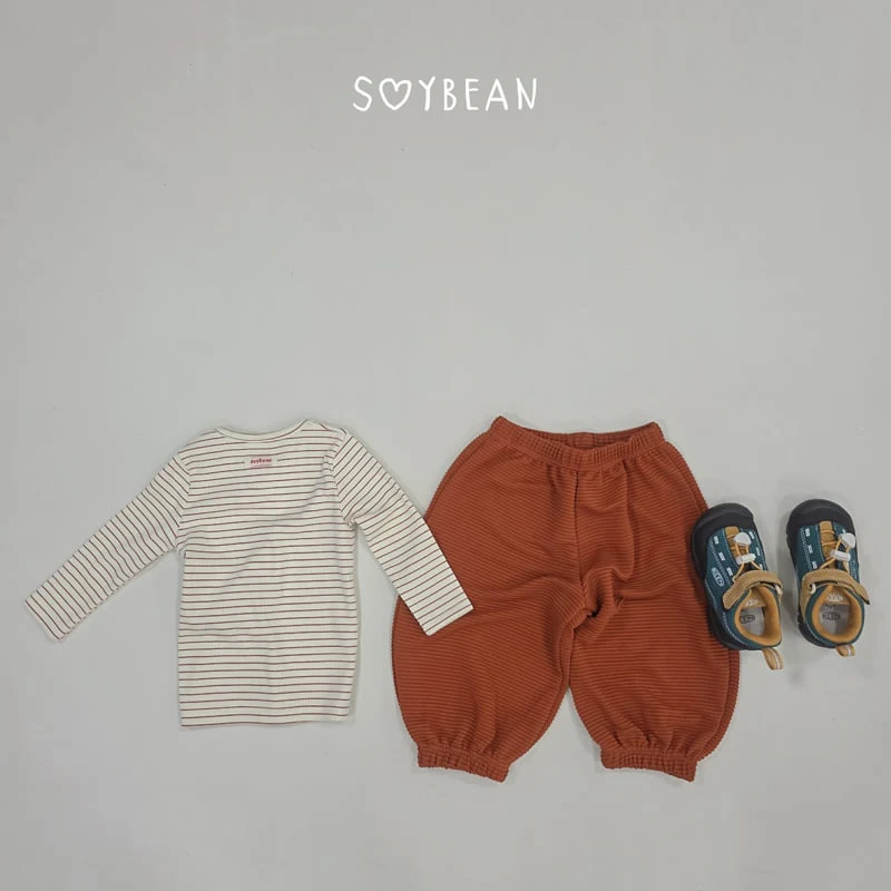 Soybean - Korean Children Fashion - #childrensboutique - Jam Striped Top and Bottom Set - 10