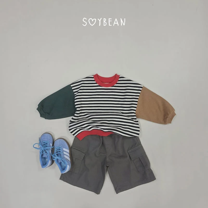 Soybean - Korean Children Fashion - #childofig - Striped Crayon Sweatshirt - 4