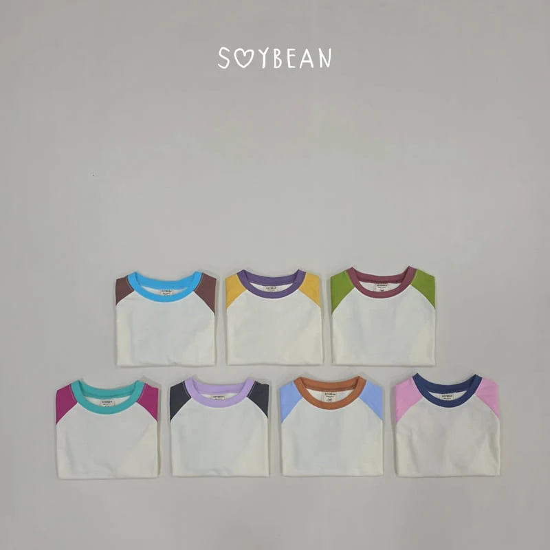 Soybean - Korean Children Fashion - #designkidswear - Color Raglan Tee