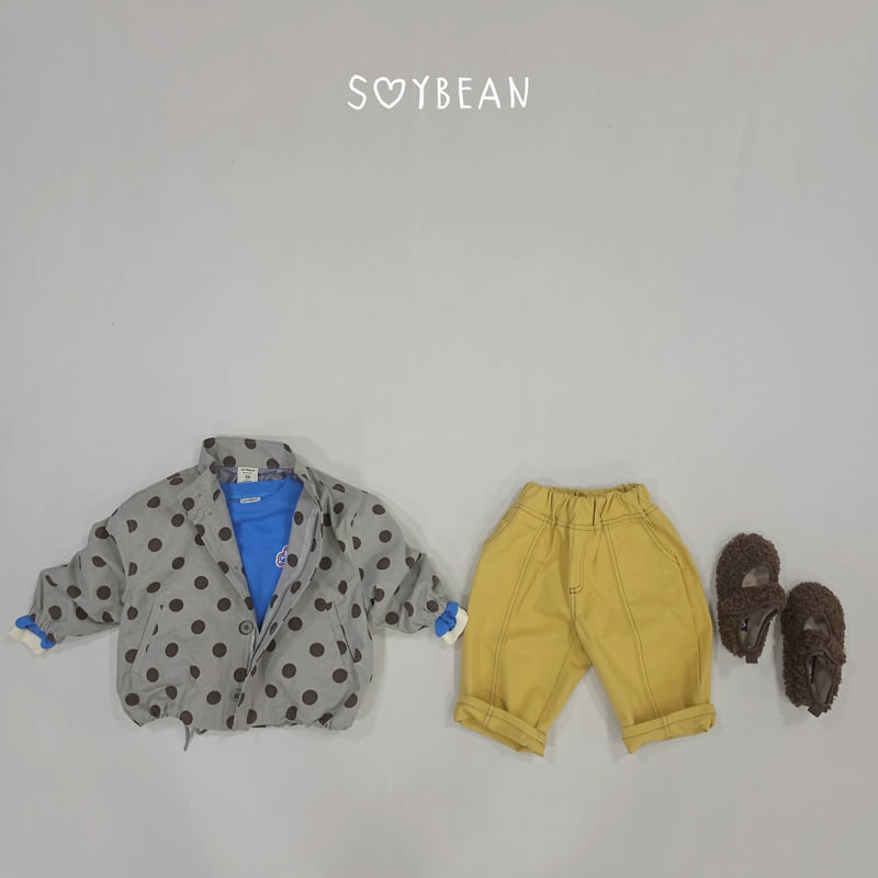 Soybean - Korean Children Fashion - #designkidswear - Loose Fit Dot Safari Jacket - 9