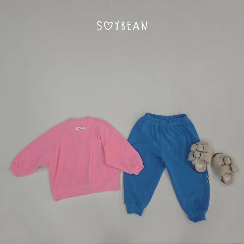 Soybean - Korean Children Fashion - #designkidswear - Soft Color Block Top and Bottom Set - 8