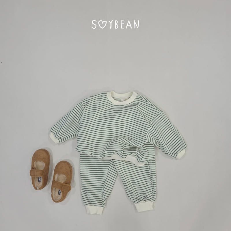 Soybean - Korean Children Fashion - #designkidswear - Striped Top and Bottom Set - 3