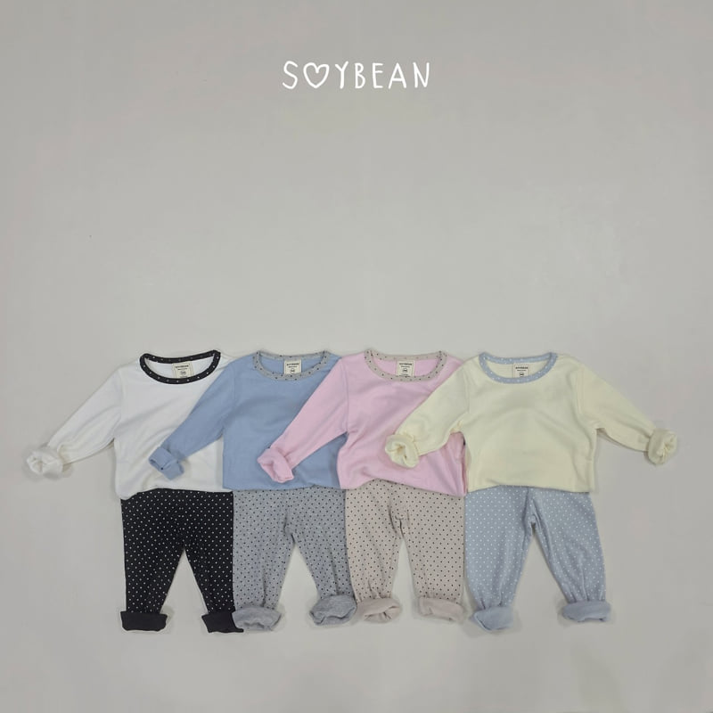Soybean - Korean Children Fashion - #designkidswear - Heart-Flutter Dot Loungewear