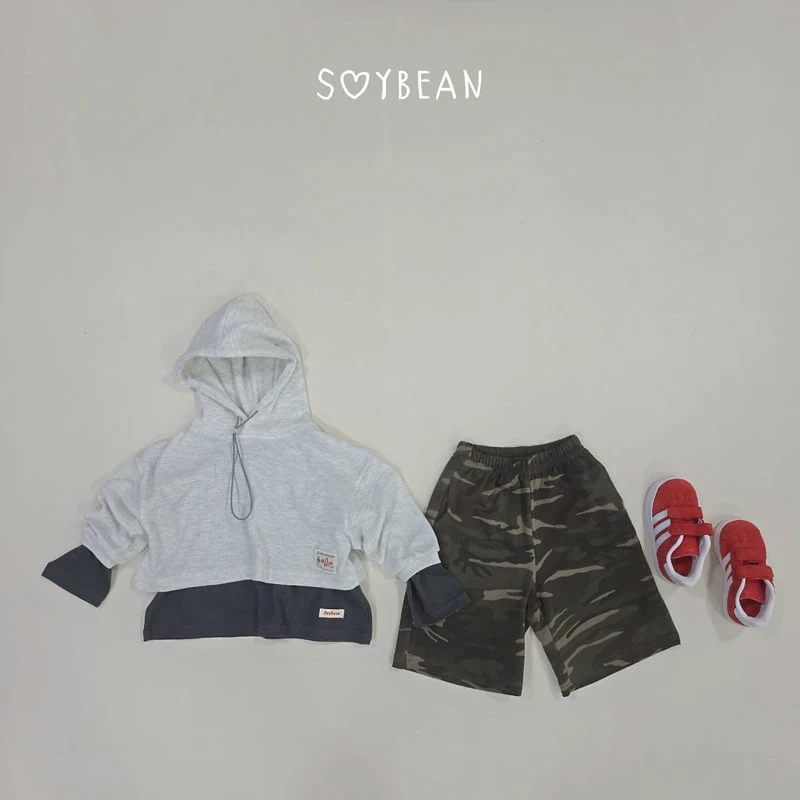 Soybean - Korean Children Fashion - #designkidswear - Waffle String Hooded Tee - 11