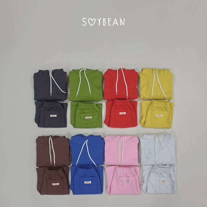 Soybean - Korean Children Fashion - #designkidswear - Hooded Bermuda Top and Bottom Set
