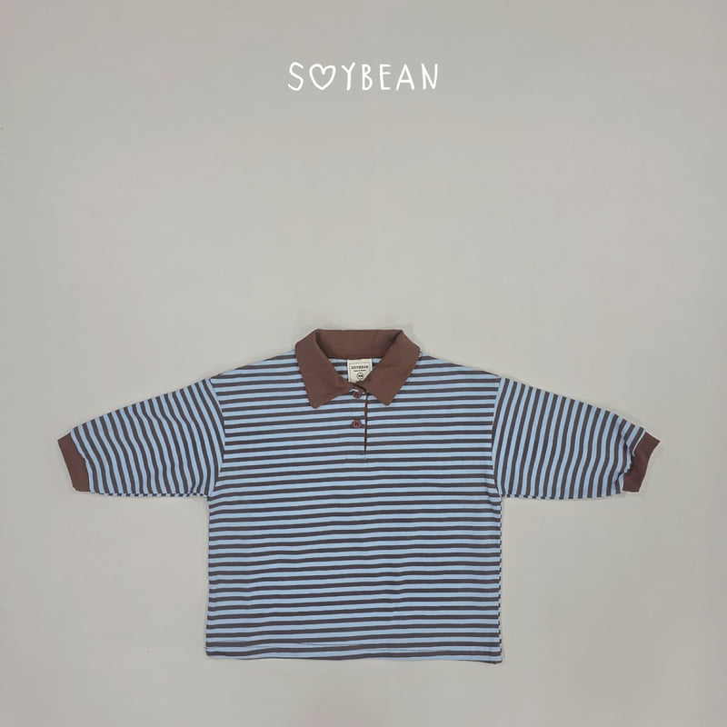 Soybean - Korean Children Fashion - #designkidswear - Striped Collar Sweatshirt - 8