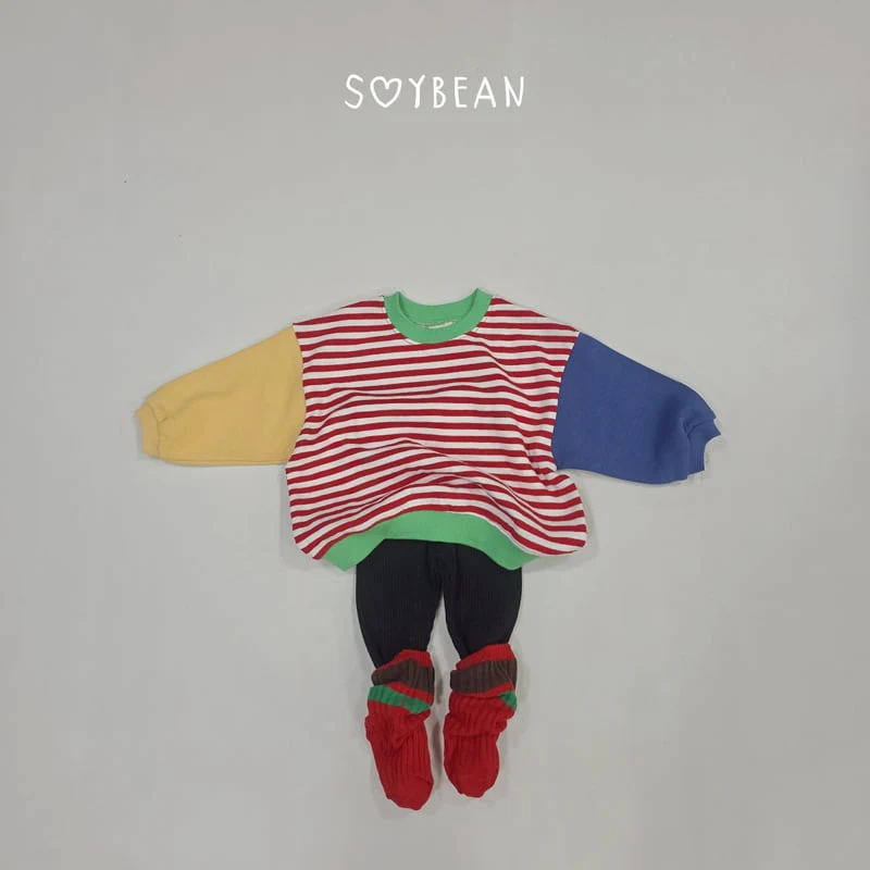 Soybean - Korean Children Fashion - #designkidswear - Striped Crayon Sweatshirt - 5