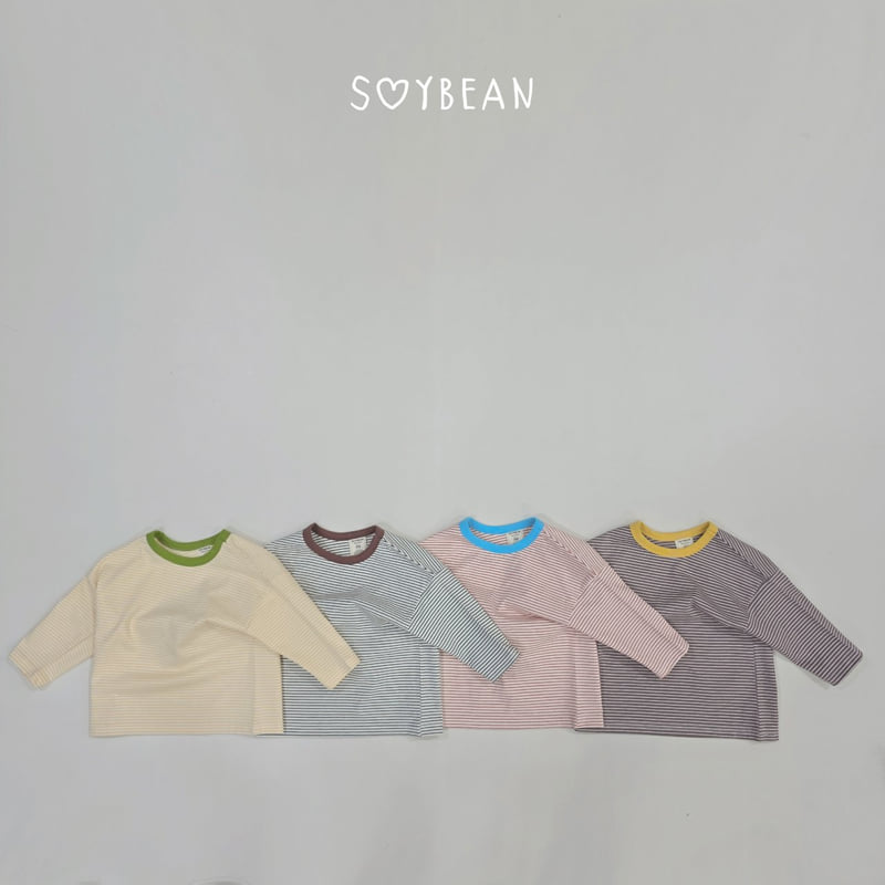 Soybean - Korean Children Fashion - #designkidswear - Color Striped Tee