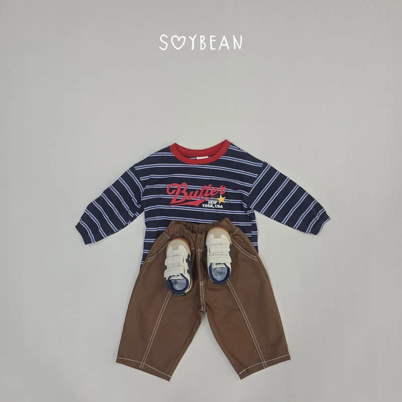 Soybean - Korean Children Fashion - #discoveringself - Collar Barrel Pants - 3