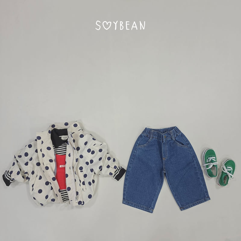 Soybean - Korean Children Fashion - #discoveringself - Loose Fit Dot Safari Jacket - 10