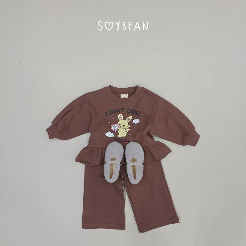 Soybean - Korean Children Fashion - #discoveringself - Bunny Frill Wide Top and Bottom Set - 3