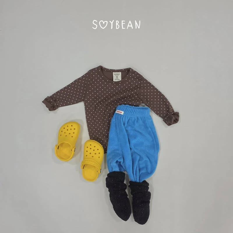 Soybean - Korean Children Fashion - #discoveringself - Dot Cokcok Top and Bottom Set - 8