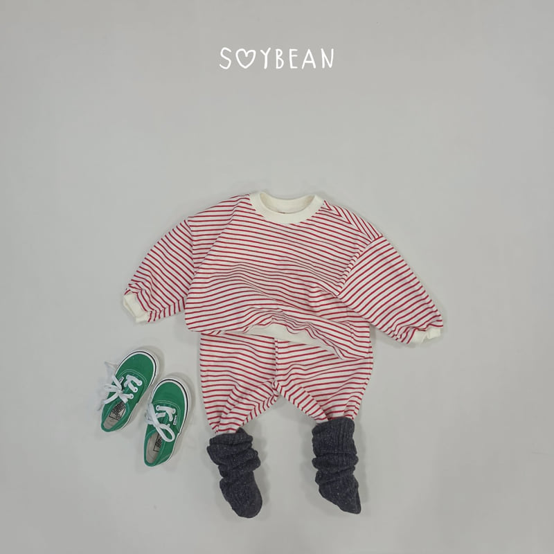 Soybean - Korean Children Fashion - #designkidswear - Striped Top and Bottom Set - 4