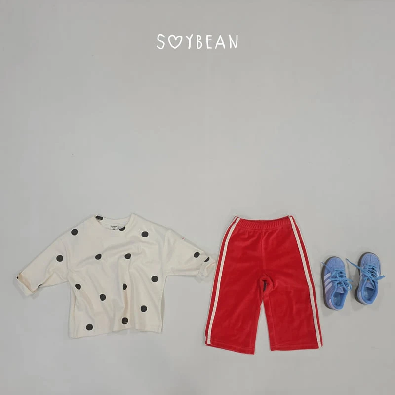 Soybean - Korean Children Fashion - #discoveringself - Dot King Boxy Tee - 9