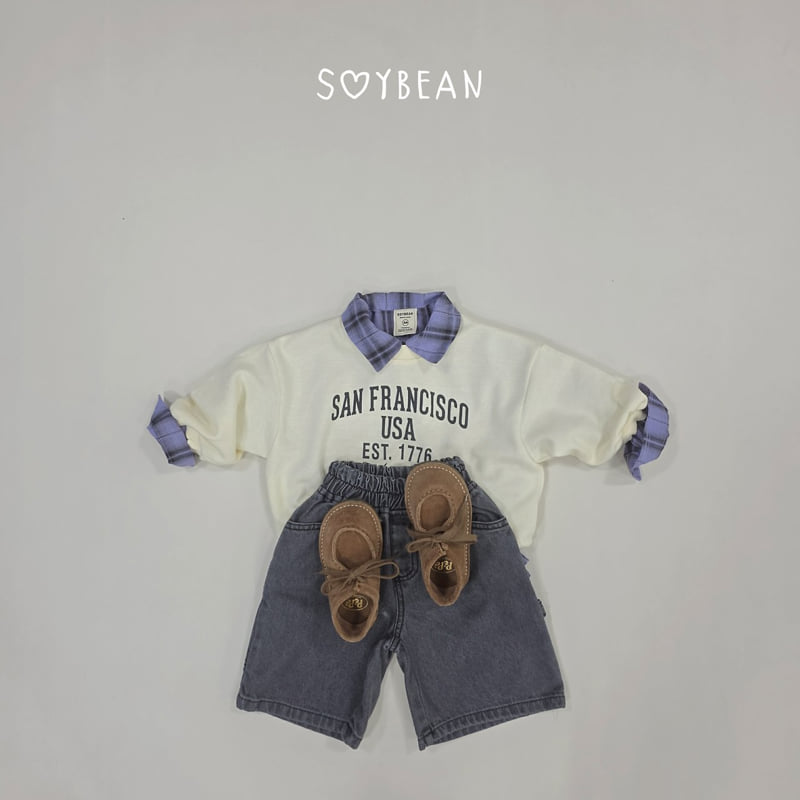 Soybean - Korean Children Fashion - #discoveringself - Denim Bermuda Pants - 3