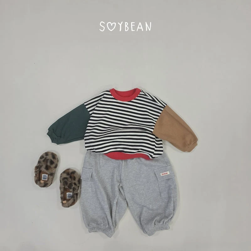 Soybean - Korean Children Fashion - #discoveringself - Striped Crayon Sweatshirt - 6