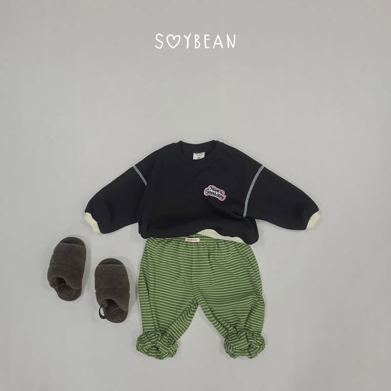 Soybean - Korean Children Fashion - #discoveringself - Good Day Color Block Sweatshirt - 3