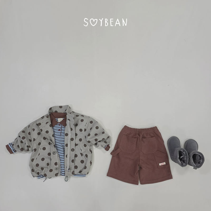 Soybean - Korean Children Fashion - #fashionkids - Loose Fit Dot Safari Jacket - 11