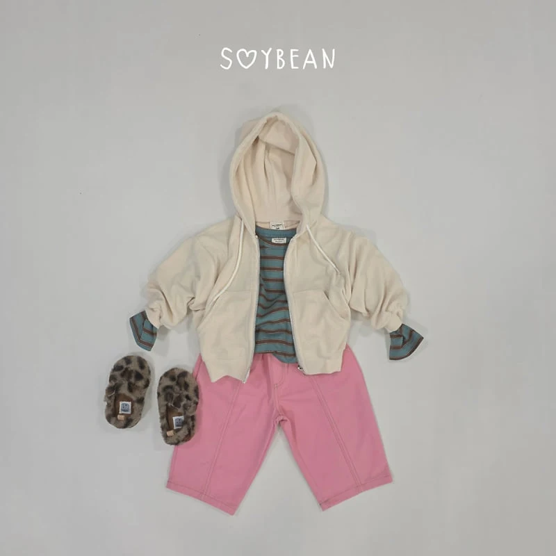 Soybean - Korean Children Fashion - #fashionkids - Soft Hooded Zip-Up - 6