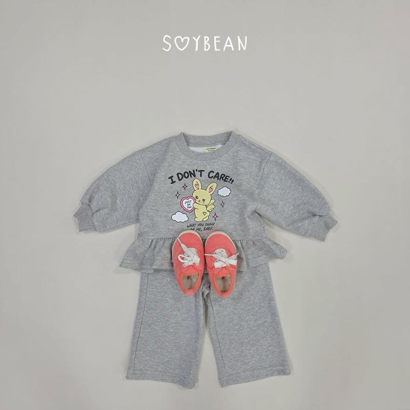 Soybean - Korean Children Fashion - #discoveringself - Bunny Frill Wide Top and Bottom Set - 4