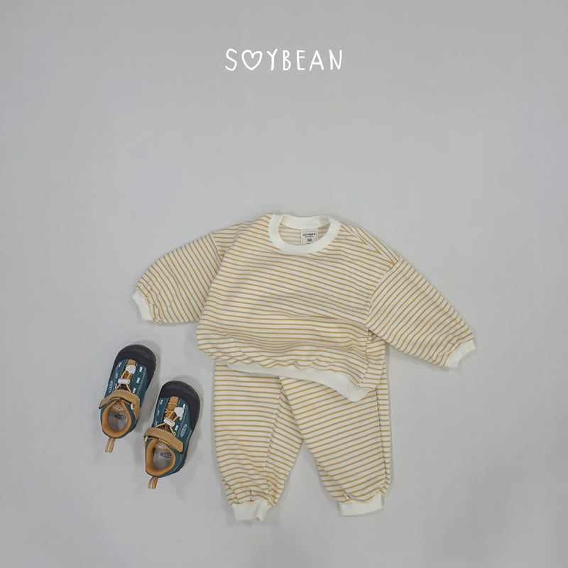 Soybean - Korean Children Fashion - #fashionkids - Striped Top and Bottom Set - 5