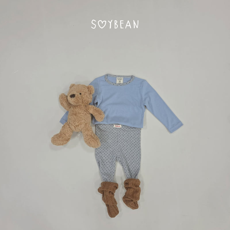 Soybean - Korean Children Fashion - #fashionkids - Heart-Flutter Dot Loungewear - 3