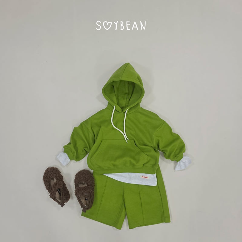 Soybean - Korean Children Fashion - #fashionkids - Hooded Bermuda Top and Bottom Set - 3