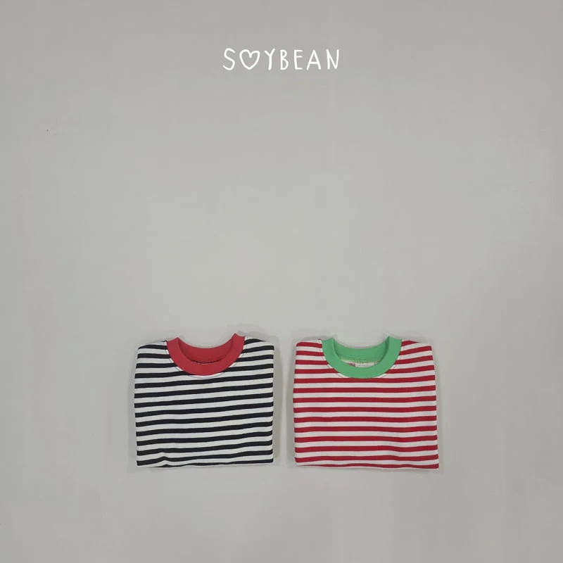Soybean - Korean Children Fashion - #fashionkids - Striped Crayon Sweatshirt - 7