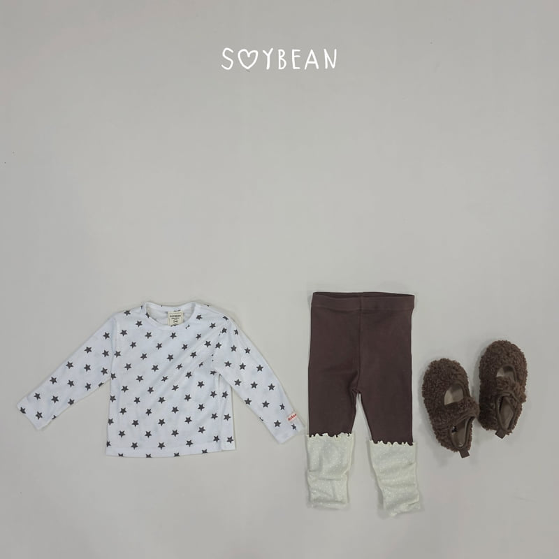 Soybean - Korean Children Fashion - #kidsshorts - Star Slim Tee - 3