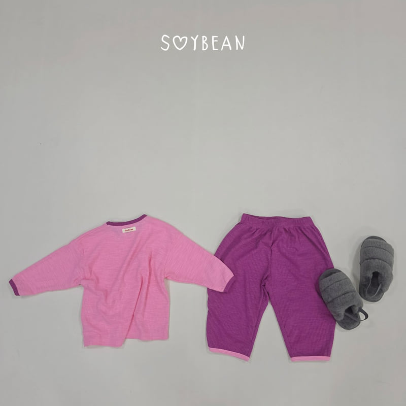 Soybean - Korean Children Fashion - #kidsshorts - Loose Fit Collar Loungewear - 12