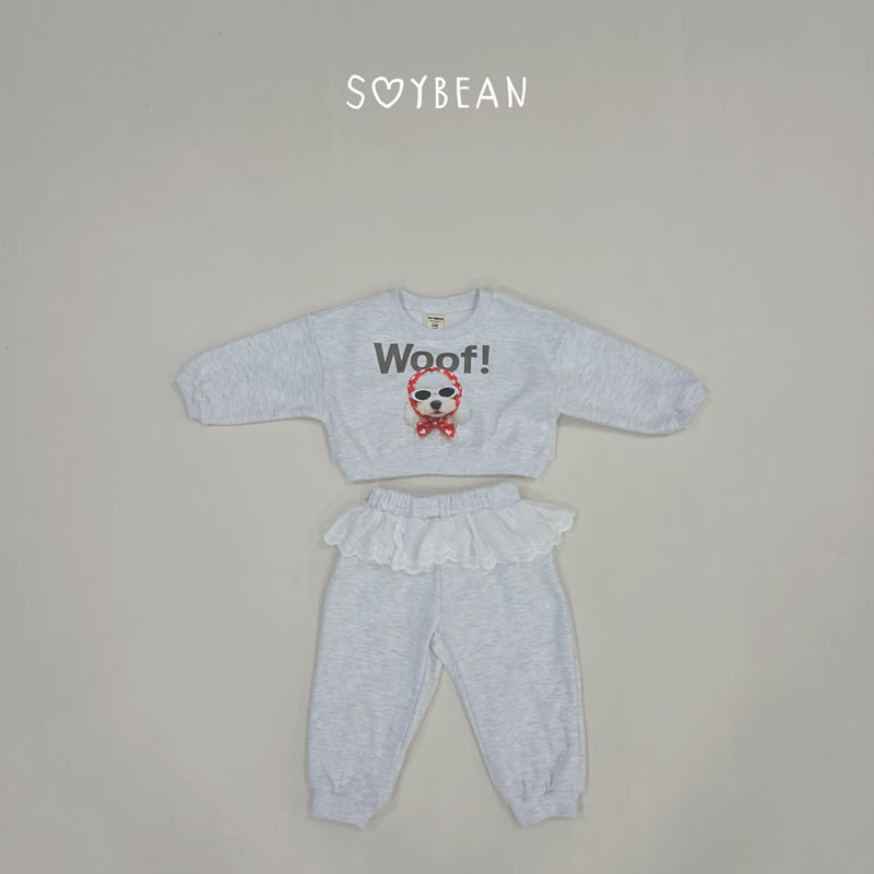 Soybean - Korean Children Fashion - #kidsshorts - Mong Mong Frill Top and Bottom Set - 11