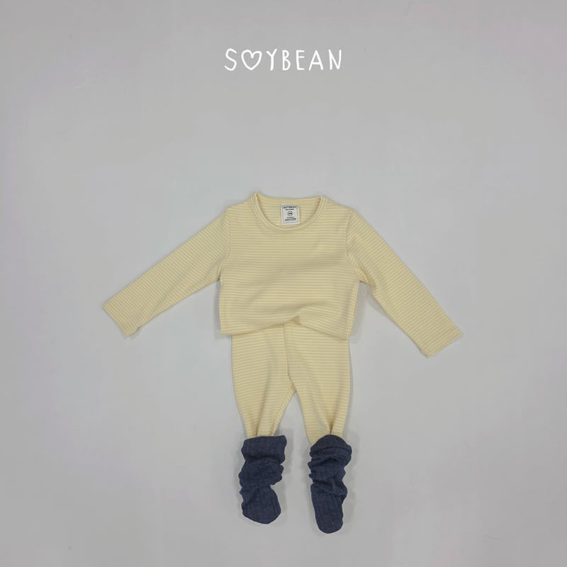 Soybean - Korean Children Fashion - #kidsshorts - Striped Loungewear - 9